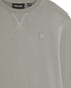 Jongens Tonal Crew Neck Sweatshirt van Lyle & Scott in de kleur X852 Sharkskin in maat 170-176.
