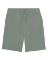 Jongens Tonal Sweat Short van Lyle & Scott in de kleur X583 Green Mercurial in maat 170-176.