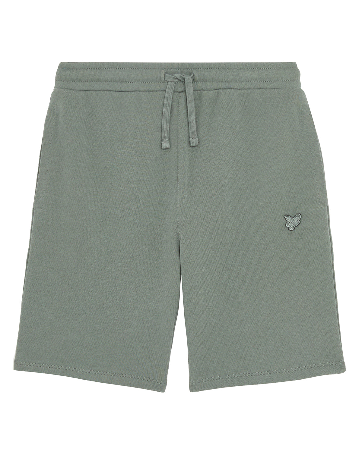 Jongens Tonal Sweat Short van Lyle & Scott in de kleur X583 Green Mercurial in maat 170-176.