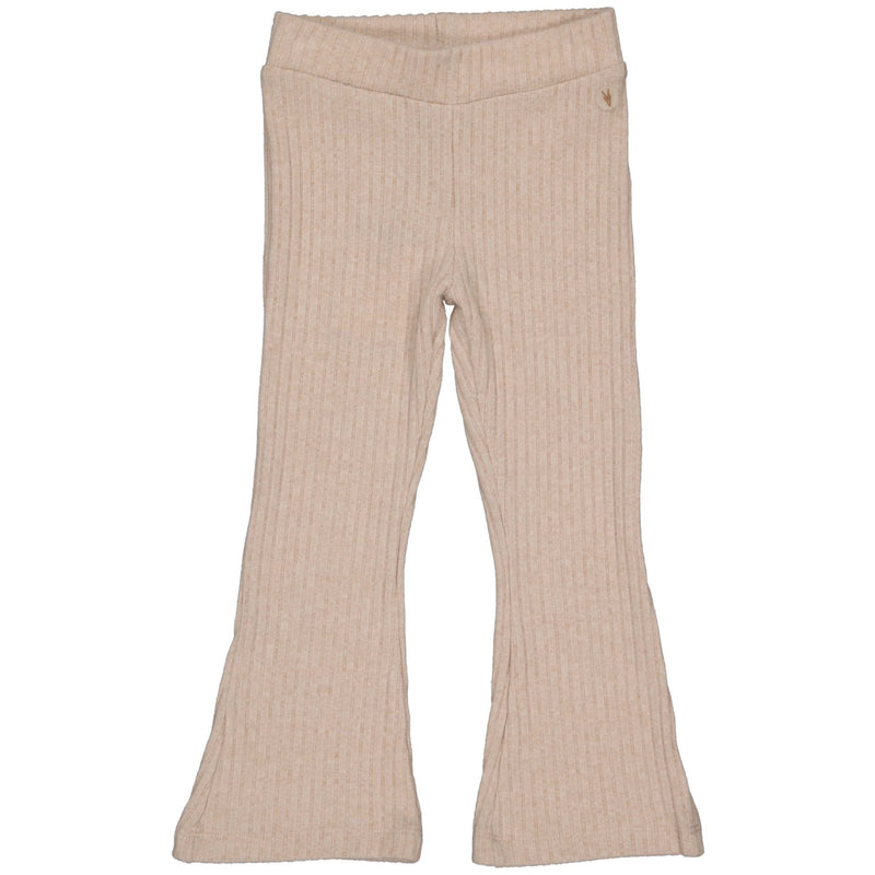 Meisjes Flairpants MYRTHELS241 van Little Levv in de kleur Taupe in maat 128.