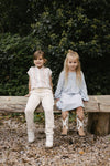 Meisjes Pants MYSTILS241 van  in de kleur Ivory White in maat 128.