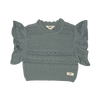 Baje Studio Mayfair knitted spencer greyish blue