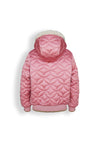 NoNo Bestie girls hooded bomber with allover flower stepping