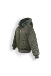 NoNo Bestie girls hooded bomber with allover flower stepping
