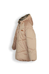NoNo Baybee girls hooded mid long satin jacket