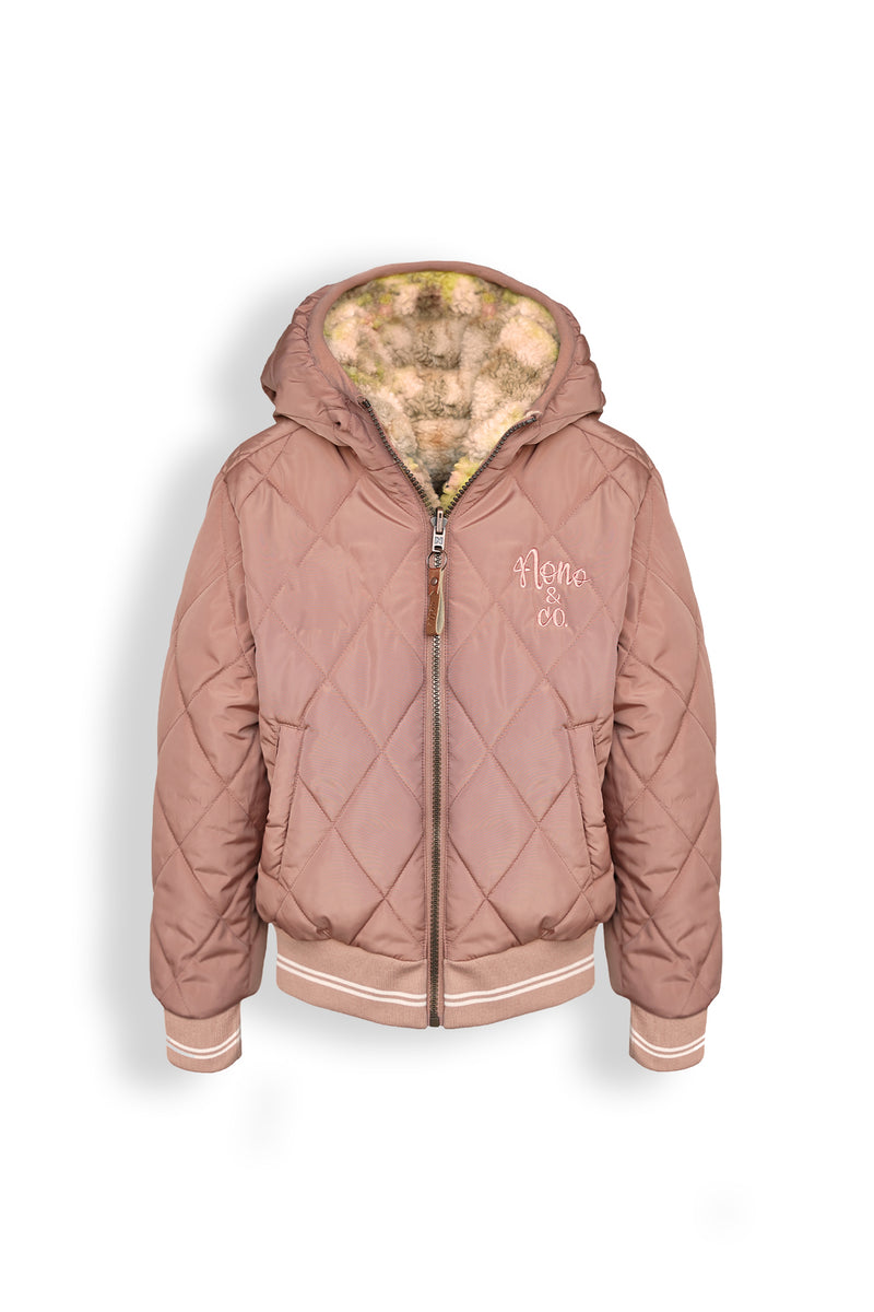 NoNo Bomby reversible girls hooded jacket