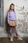 Meisjes Kumy girls hooded sweater van NoNo in de kleur Galaxy Lilac in maat 134-140.
