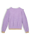 Meisjes Ketan girls soft knitted sweater van NoNo in de kleur Galaxy Lilac in maat 134-140.