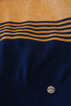 Meisjes Alou girls striped fine knit cardigan van NoNo in de kleur Navy Blazer in maat 134-140.