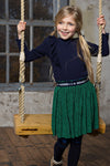 Meisjes Keo girls rib jersey tshirt l/sl van NoNo in de kleur Navy Blazer in maat 134-140.