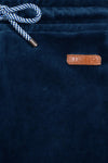 Meisjes Sady girls velours flared pants van NoNo in de kleur Ensign Blue in maat 134-140.