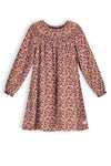 Meisjes Manilla girls wide fitted woven dress with belt pink van NoNo in de kleur Sunset Pink in maat 134-140.