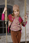 NoNo Tina floral girls blouse sand