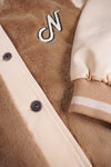 NoNo Arsy varsity girls indoor jacket sand