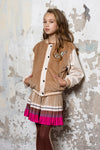 NoNo Arsy varsity girls indoor jacket sand