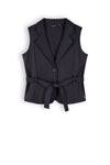 Meisjes Dipper Girls Gilette With Fabric Belt Navy van NoNo in de kleur Navy Blazer in maat 134-140.
