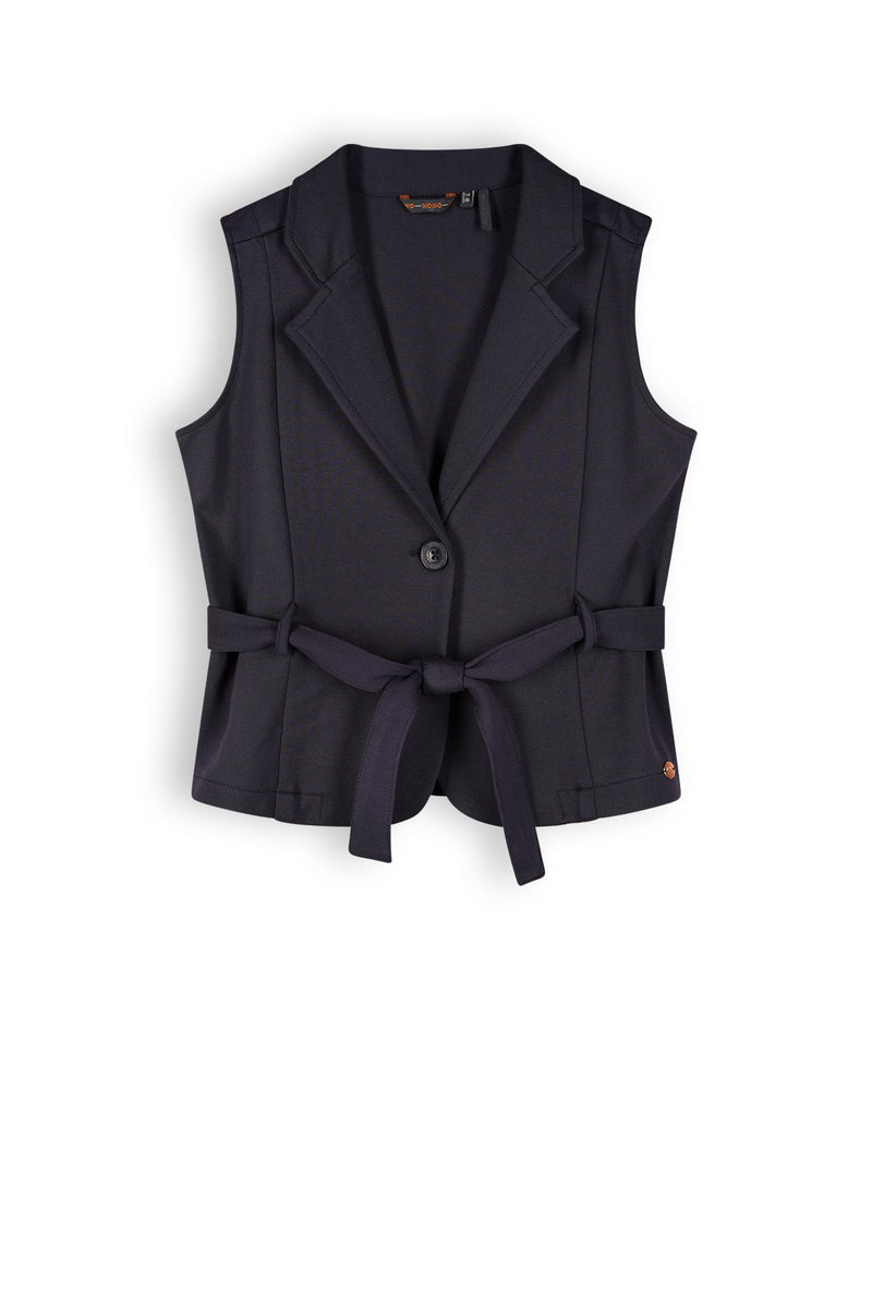 Meisjes Dipper Girls Gilette With Fabric Belt Navy van NoNo in de kleur Navy Blazer in maat 134-140.