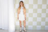 Meisjes Doret Girls Zip Up Fake Suede Cropped Cardigan Sand van NoNo in de kleur Sand Blush in maat 134-140.