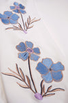 Meisjes Kate Girls Sweater Crew Neck With Embroidered Sleeves White van NoNo in de kleur Snow White in maat 134-140.