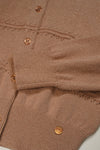 Meisjes Alia Girls Button Up Lurex Knitted Cardigan van NoNo in de kleur Sand Blush in maat 134-140.