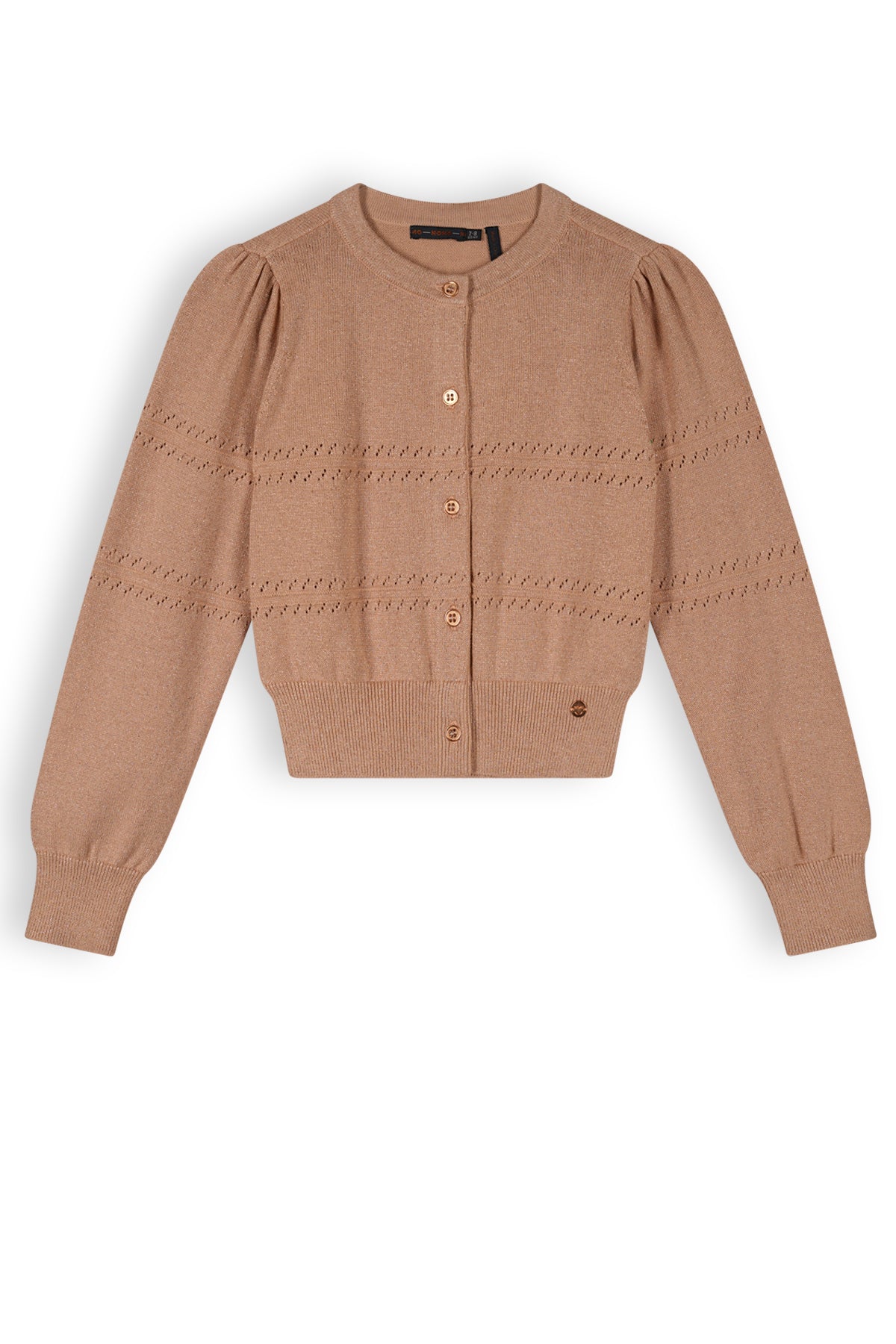 NoNo Alia Girls Button Up Lurex Knitted Cardigan