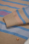 NoNo K-Soft Girls Striped Knitted Sweater Sand