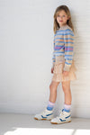 Meisjes Nika Girls Layered Plisse Skirt Light Gold+Jersey Pants Lining van NoNo in de kleur Light Gold in maat 134-140.