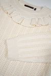 NoNo Kerala Ajour Knitted Sweater With Ruffle