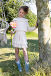 NoNo Kerala Ajour Knitted Sweater With Ruffle