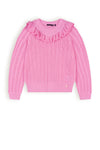 NoNo Kerala Ajour Knitted Sweater With Ruffle