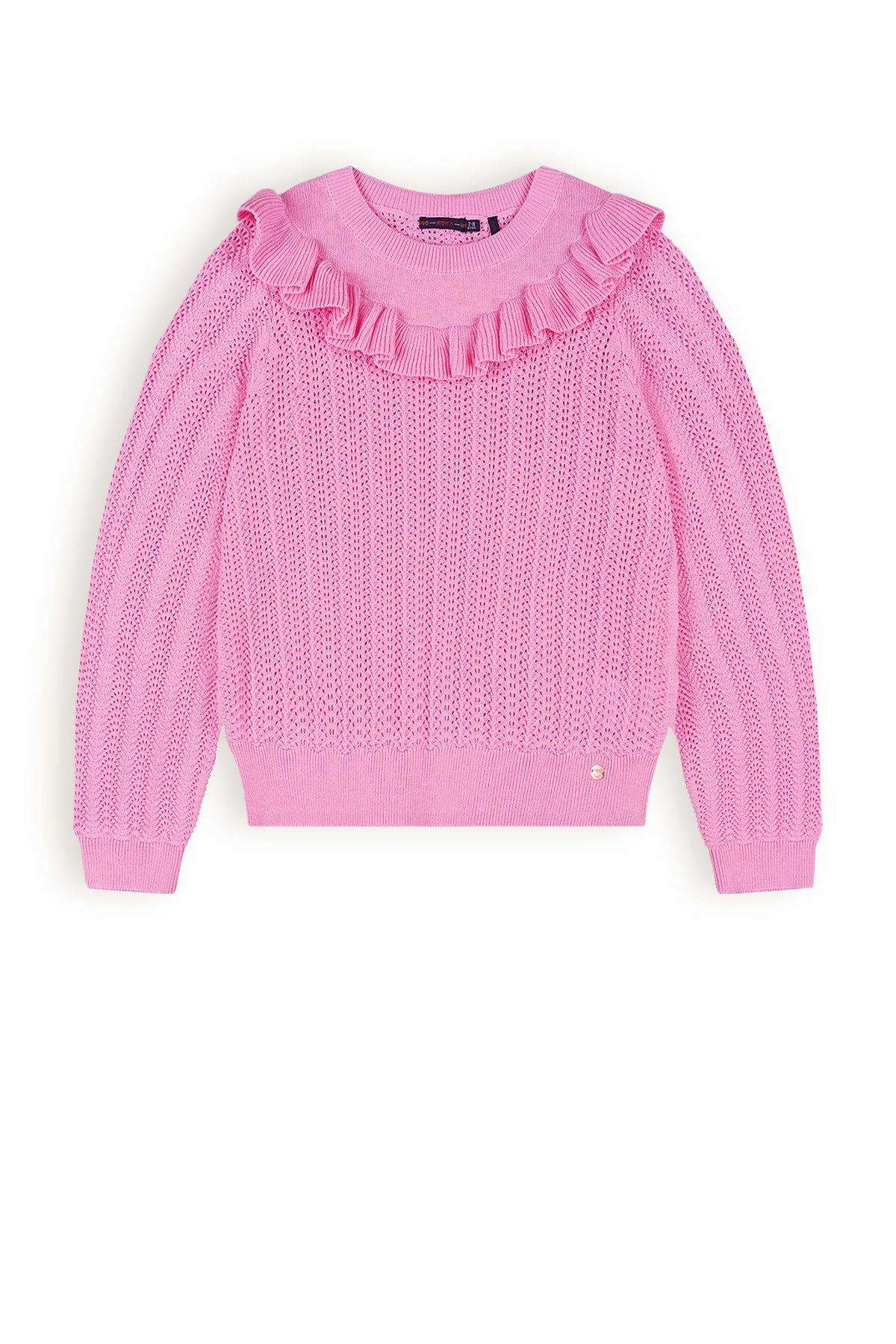 NoNo Kerala Ajour Knitted Sweater With Ruffle