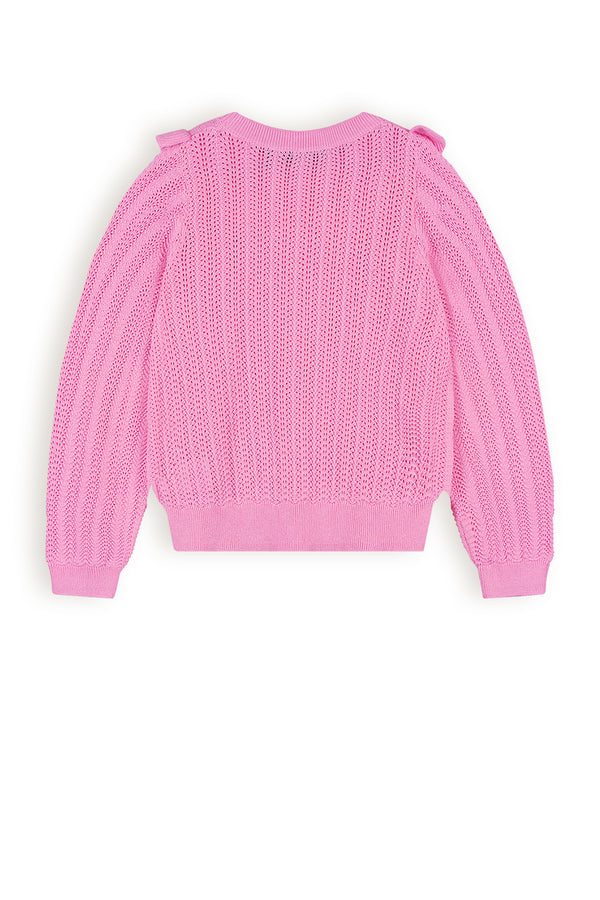 NoNo Kerala Ajour Knitted Sweater With Ruffle