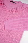 NoNo Kerala Ajour Knitted Sweater With Ruffle