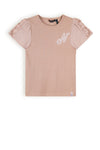 NoNo Kathleen Tshirt With Fancy Contrast Sleeves