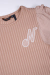 NoNo Kathleen Tshirt With Fancy Contrast Sleeves