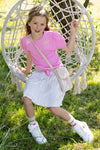 NoNo Komy Rib Jersey Tshirt With Knot