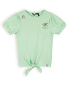 NoNo Komy Rib Jersey Tshirt With Knot