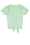 NoNo Komy Rib Jersey Tshirt With Knot