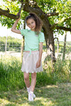 NoNo Komy Rib Jersey Tshirt With Knot