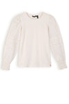 NoNo Kirza Jersey Top+ Embroidered Cotton Sleeves