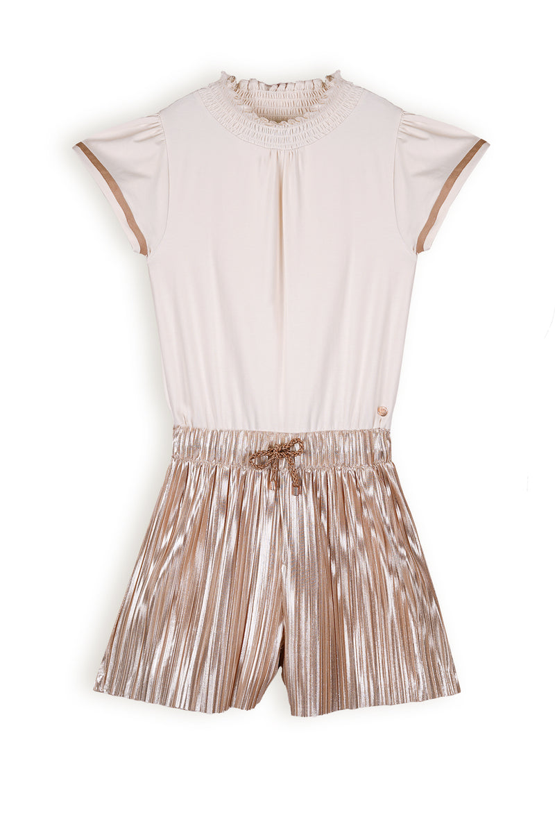 NoNo Sylja Mixed Jumpsuit With Plissee Short