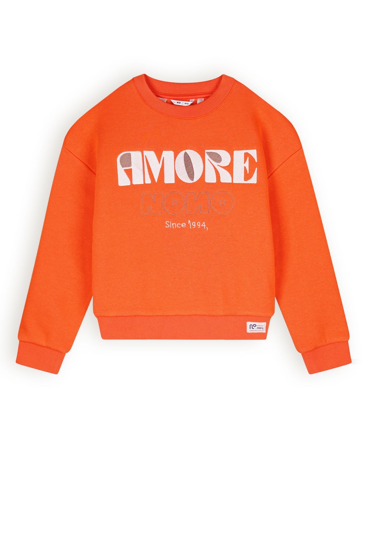 NoNo Konono logo sweater in soft furry sweat