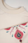 Meisjes Kulet sweater with high cuffs van NoNo in de kleur Pearled Ivory in maat 134-140.