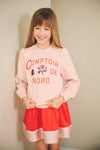 Meisjes Kulet sweater with high cuffs van NoNo in de kleur Pale Blush in maat 134-140.