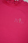 Meisjes Koss rib jersey tshirt van NoNo in de kleur Azalea Pink in maat 134-140.