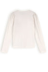 Meisjes Kivay Fancy Jersey Tshirt van NoNo in de kleur Pearled Ivory in maat 134-140.