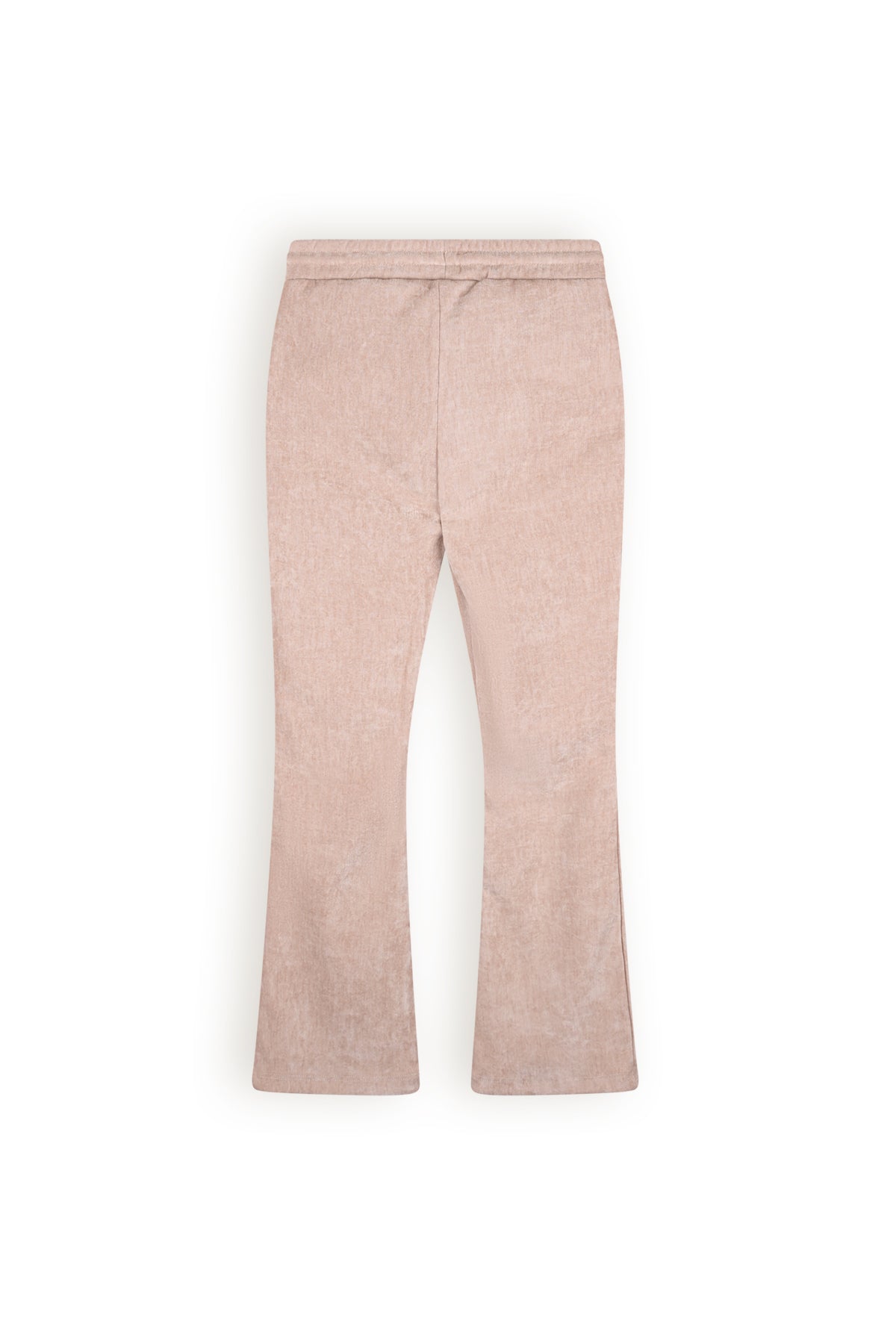 Meisjes Sady Velvet Stretch Flared pants van NoNo in de kleur Pearled Ivory in maat 134-140.