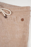 Meisjes Sady Velvet Stretch Flared pants van NoNo in de kleur Pearled Ivory in maat 134-140.