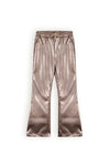 Meisjes Suna coated bronze flared pants van NoNo in de kleur Sand Blush in maat 134-140.