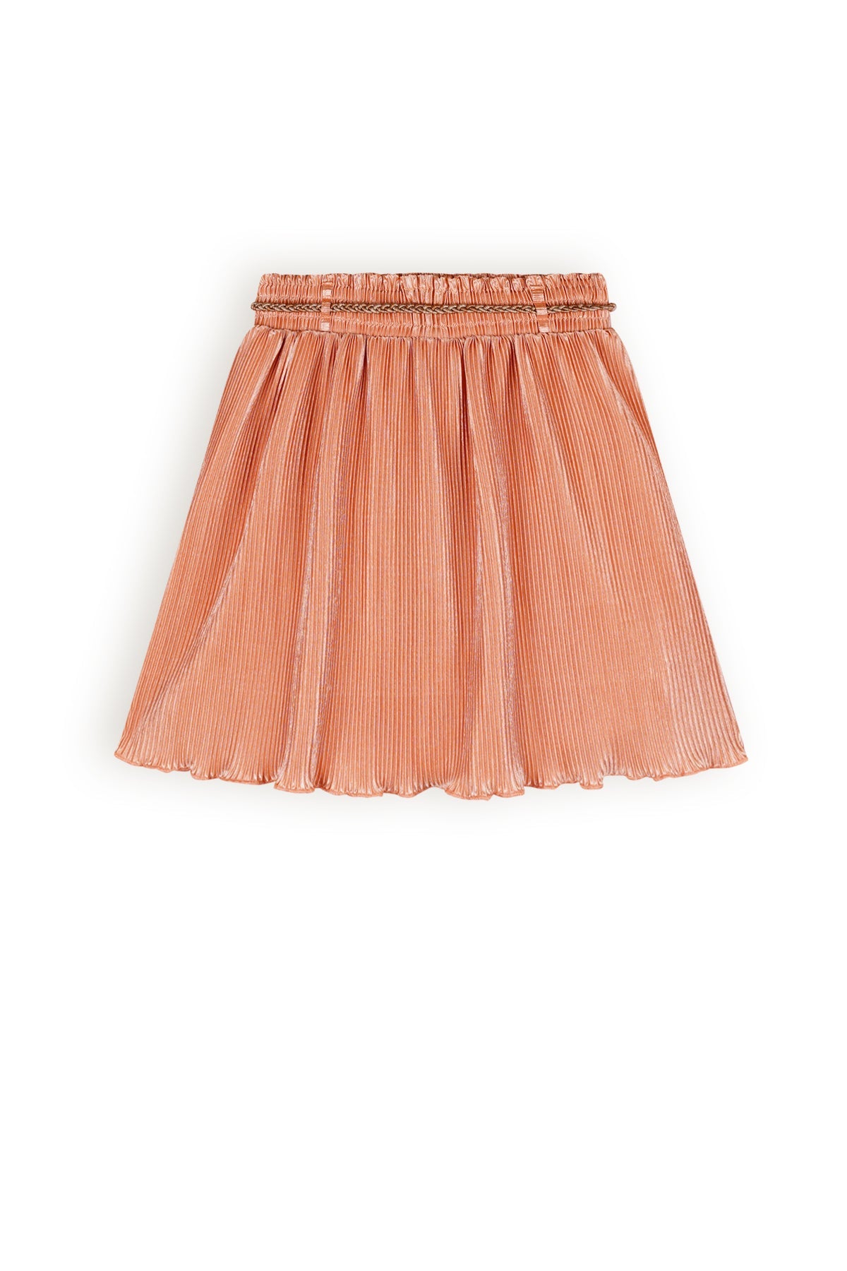 Meisjes Nele Plissee Skirt van NoNo in de kleur Melody Melon in maat 134-140.